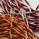 Сервокабель 3x26AWG, 0,13 мм², 1 м, плетеный, оранжевый, коричневый, желтый Превью 2