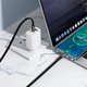 USB кабель Hoco X125, 2xUSB тип-C, 100 см, 60 Вт, черный, плоский, в нейлоновой оплетке, #6942007671682 Превью 1