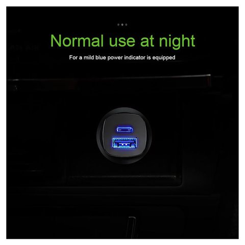 Car Charger Baseus PPS Car Charger, (black, Quick Charge, 30 W, 2 outputs, 12-24 V) #CCALL-AS01 Preview 2