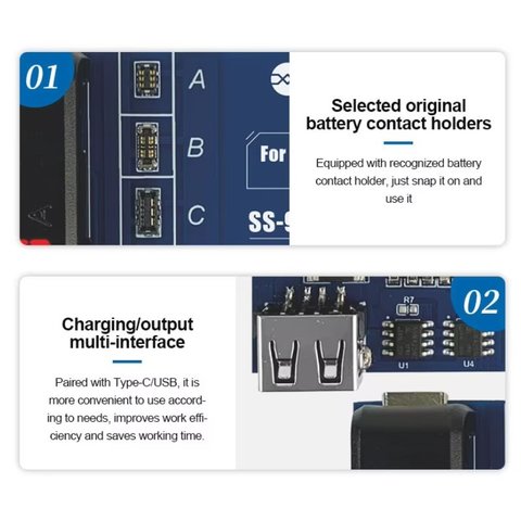 Battery Activation Cable Sunshine SS-904B, (battery activation board, Tecno, Itel, infinix) Preview 5