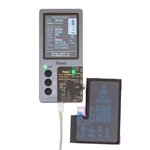 Battery compatible with iPhone 12 Pro Max, (Li-ion, 3.83 V , 3687 mAh, without error "Unknown Part", (A2466), genuine IC) Preview 1