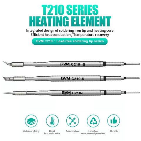 Soldering Iron Tip GVM C210-K, (hot knife) Preview 1