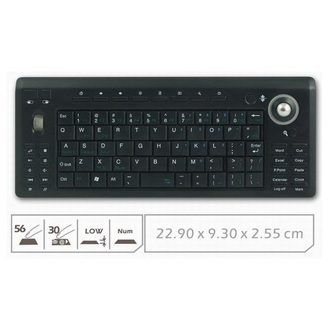 Wireless Mini Keyboard with Trackball. Buy online - Car Solutions