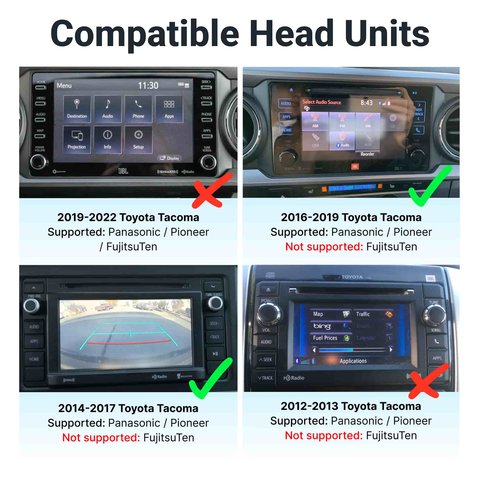 Kit de control de cámara para Toyota Tacoma 2014 2015 2016 2017 2018 2019 Vista previa  6