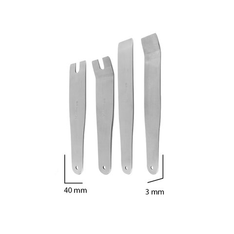 Car Trim and Panel Removal Tools Kit (Stainless Steel, 4 pcs.) Preview 2