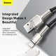 USB Cable Baseus Cafule Series Metal, (USB type-A, Lightning, 100 cm, 2.4 A, black) #CALJK-A01 Preview 2