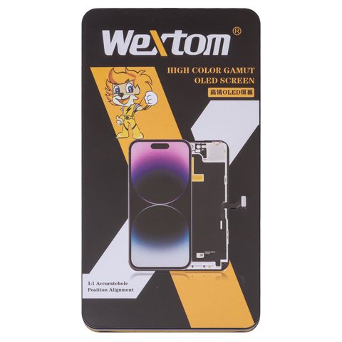 LCD Wextom compatible with iPhone 12, iPhone 12 Pro, (black, with frame, HC, without error, (OLED) soft, diagnosable) Preview 2