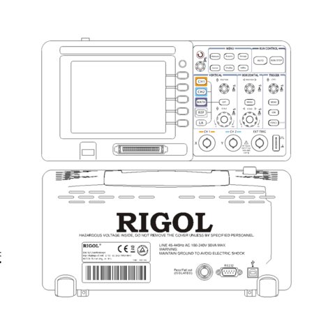 Osciloscopio digital de señales mixtas Rigol DS1052D Vista previa  7