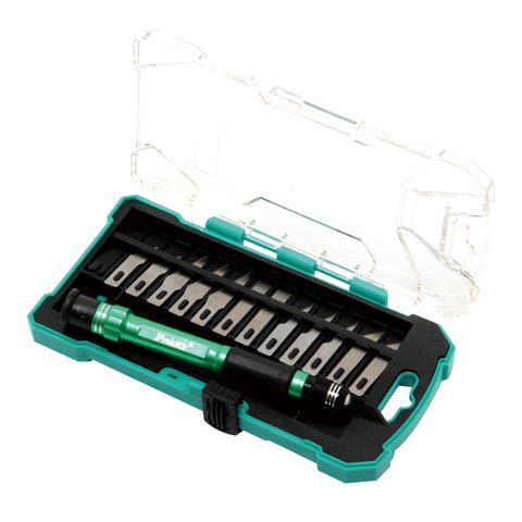 Bisturí con juego de cuchillas reemplazables Pro'sKit PD-398 Vista previa  1