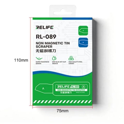 Espátula RELIFE RL-089, para reballing BGA, metal, no magnética, 2 in 1 Vista previa  2