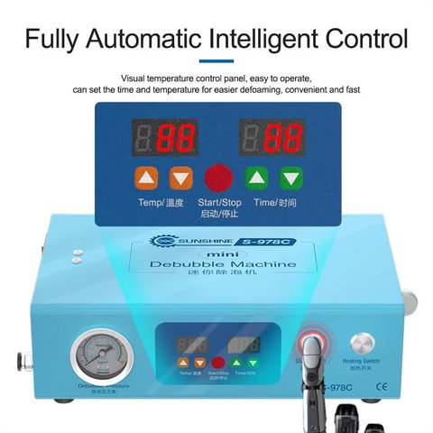 Dispositivo para pegar módulos de pantallas Sunshine S-978C Mini, sirve para las pantallas de hasta 7" Vista previa  2