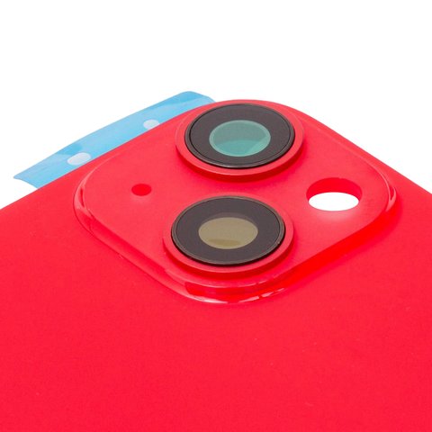 Panel trasero de carcasa puede usarse con iPhone 14 Plus, roja, con vidrio de cámara, Original (PRC), red Vista previa  1