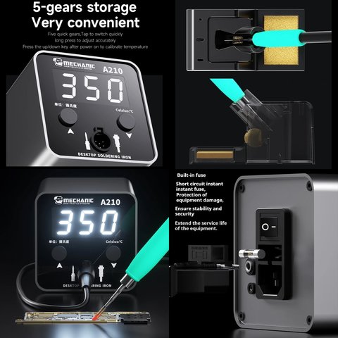 Estación de soldadura Mechanic A210, digital, 50 W Vista previa  2