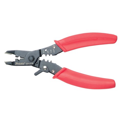Інструмент для різання, зачищання та обтискання кабелю Pro'sKit CP-415 Прев'ю 1