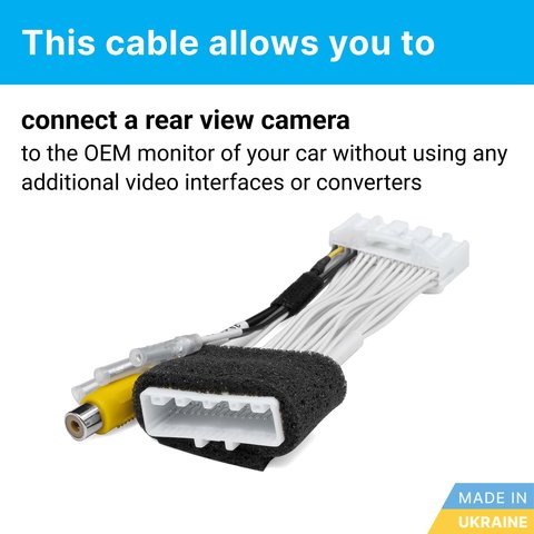 Кабель для під'єднання  камери в автомобілях Nissan із системою Nissan Audio Прев'ю 1