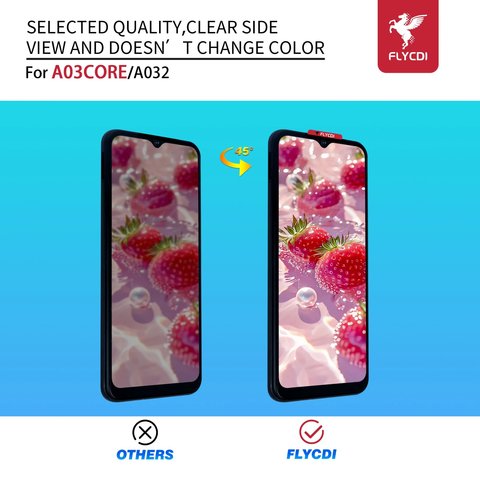 Дисплей для Samsung A032 Galaxy A03 Core, чорний, без рамки, FLYCDI Прев'ю 3