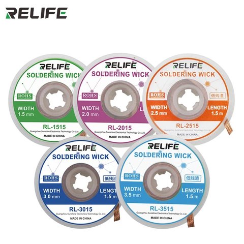 Лента-оплетка RELIFE RL-1515, (Ш) 1,5 мм, (Д) 1,5 м Превью 1