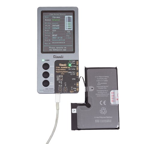 Акумулятор JCID для Apple iPhone 12 Pro Max, Li-Polymer, 3,83 B, 4450 мАг, збільшена ємність, high capacity Прев'ю 1