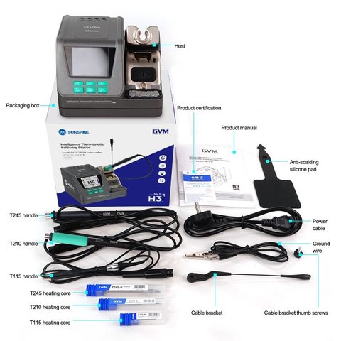 Паяльна станція Sunshine H3, цифрова, 80 Вт Прев'ю 9