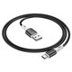USB кабель Borofone BX79, USB тип-C, USB тип-A, 100 см, 3 A, черный, силиконовый, #6974443384789 Превью 1