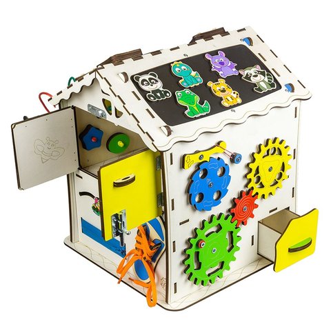 Бізіборд GoodPlay Будиночок для розвитку (30×30×40) Прев'ю 4